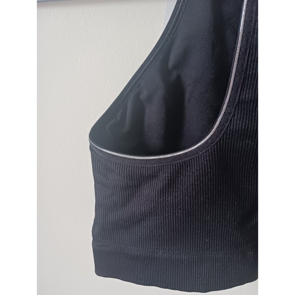 Punto Blanco Sports Bra S Black Wireless‎ Racerback Yoga Gym Comfort - Picture 5 of 6